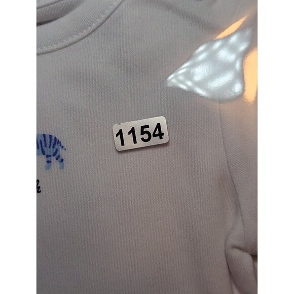 Janie And Jack One Piece Body Suit White With Animals Baby Size 0-3 Months - Picture 10 of 11